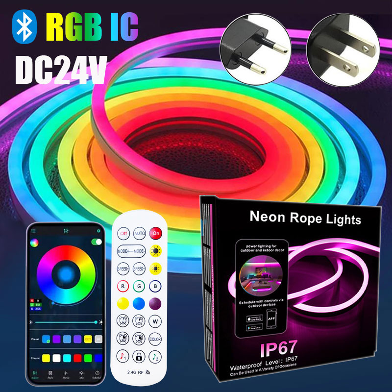 24V Addressable Neon Led Ribbo - огляд і ціна Outdoor Power Strip Weatherproof